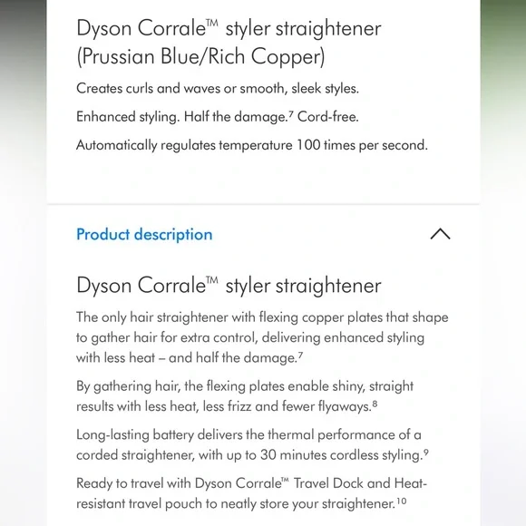 Dyson Corrale Straightener - Picture 15 of 16